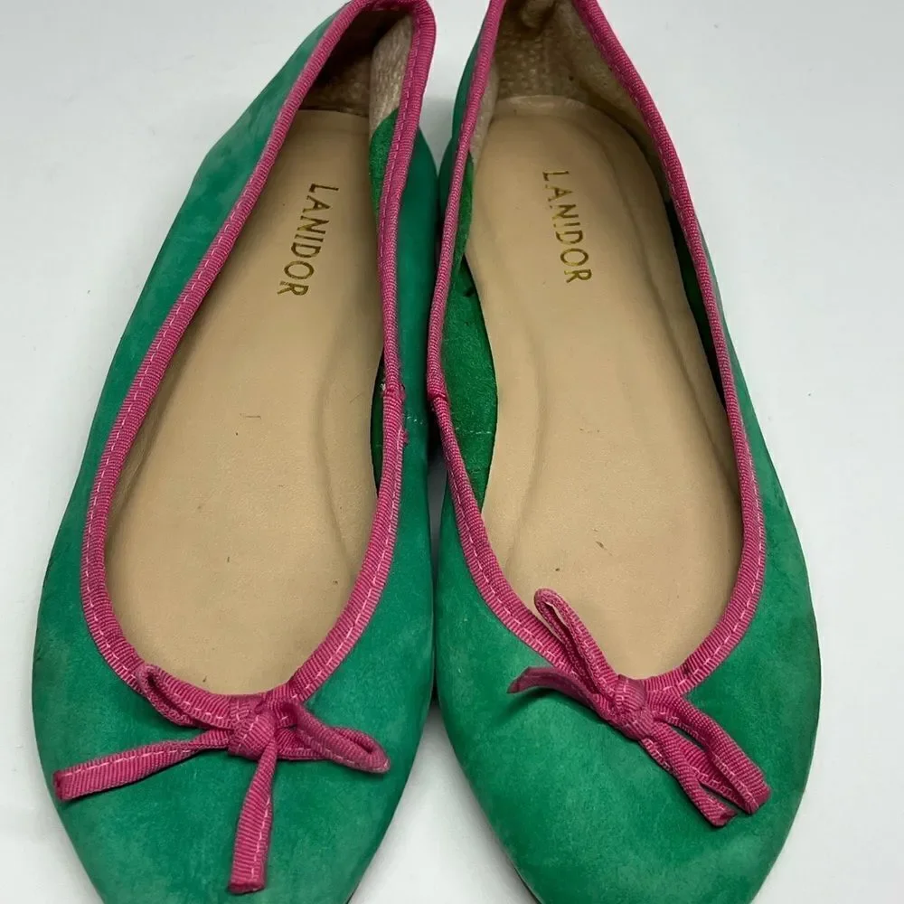 Lanidor Bohemian Suede Flat Ballet  Size 36 EU/ 6 US Made in Brazil